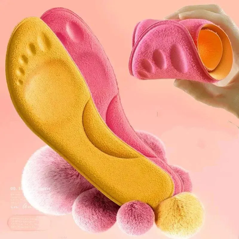 Self-Heating Memory Foam Insoles with Arch Support for Winter Comfort