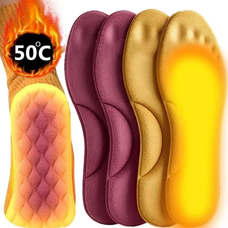 Self-Heating Memory Foam Insoles with Arch Support for Winter Comfort