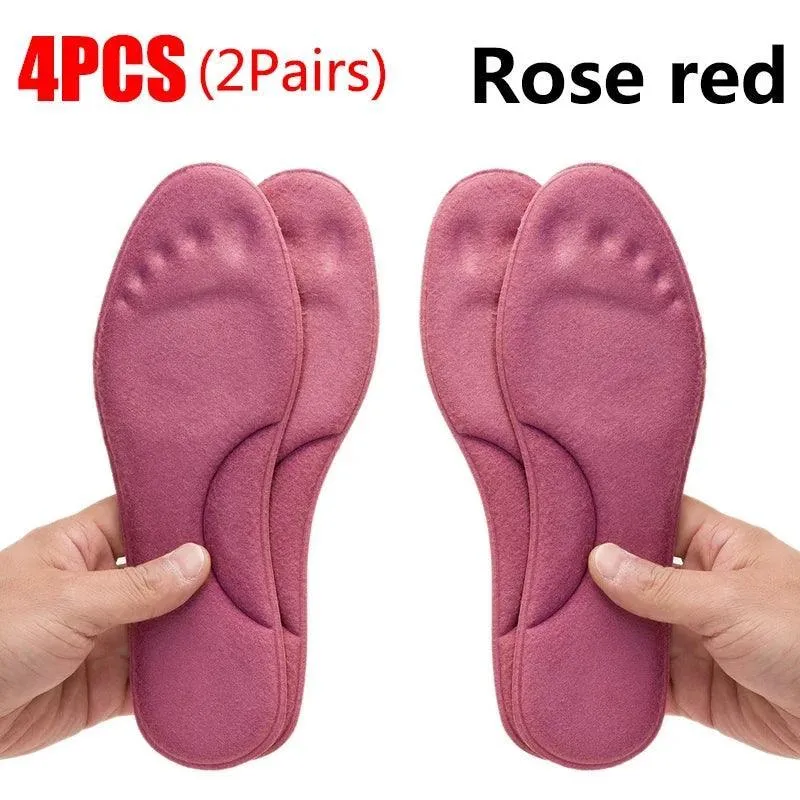 Self-Heating Memory Foam Insoles with Arch Support for Winter Comfort