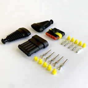 SuperSeal Connector Kit / 5 Pin / With Rubber Boots