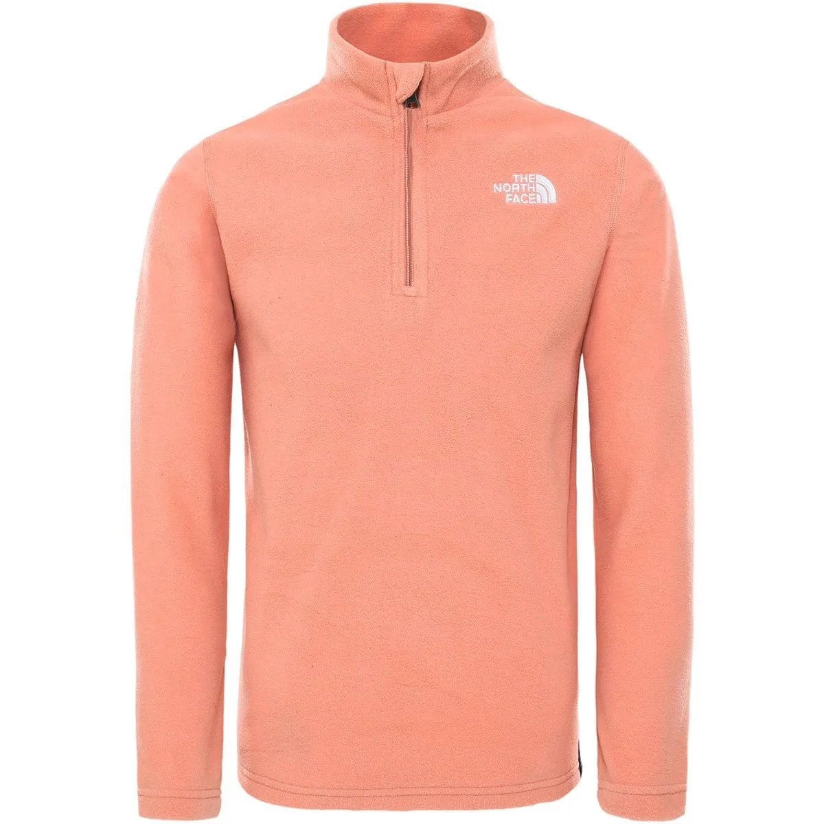 The North Face Glacier 1/4 Zip Kids Skiing Fleece Pink Clay