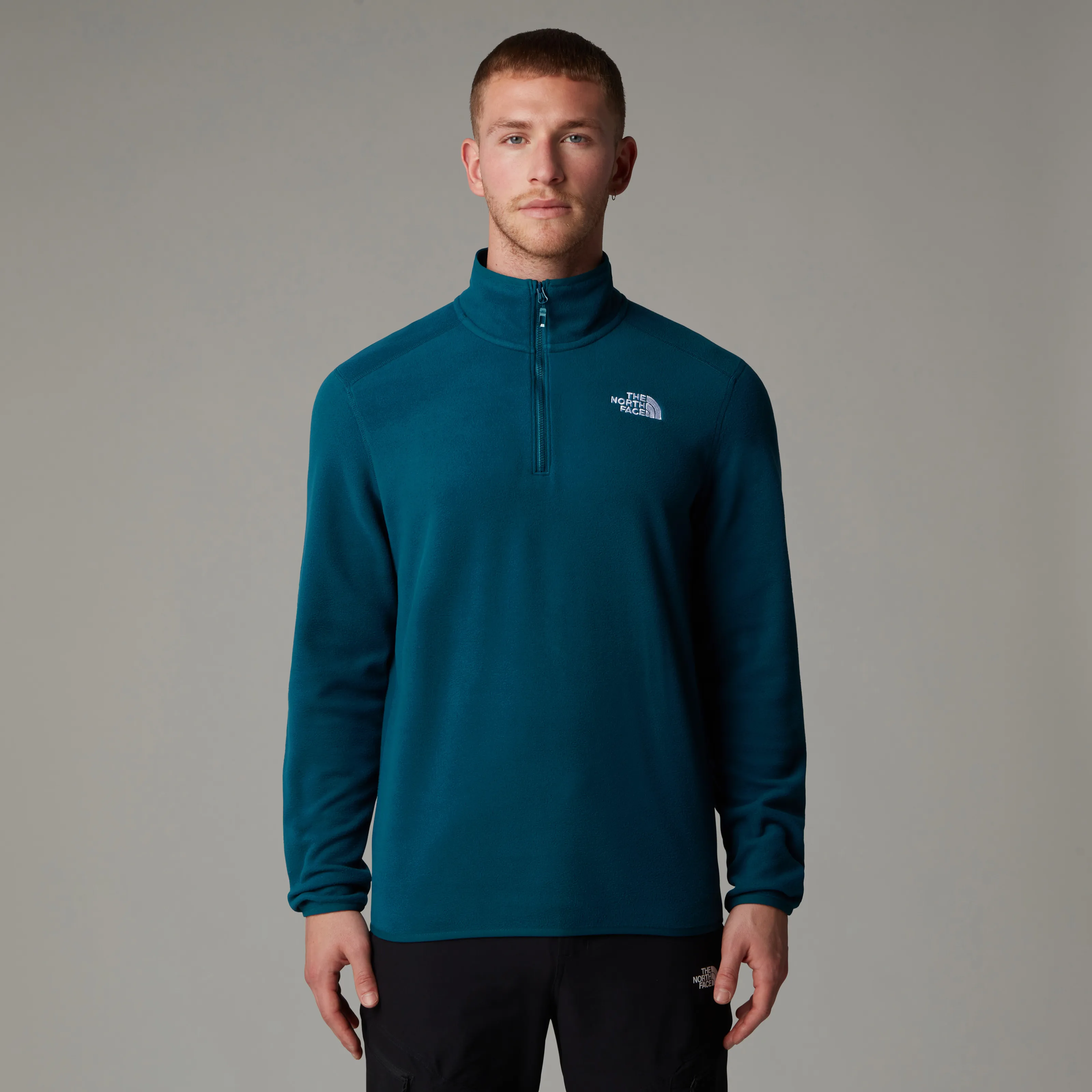 The North Face Men&#x27;s 100 Glacier 1/4 Zip Fleece Midnight Petrol | Buy The North Face Men&#x27;s 100 Glacier 1/4 Zip Fleece Midnight Petrol here | Outnorth