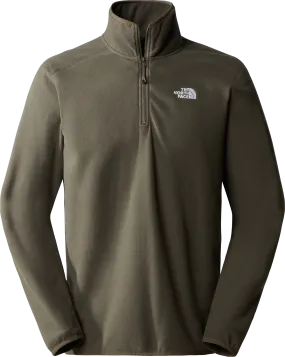 The North Face Men&#x27;s 100 Glacier 1/4 Zip Fleece New Taupe Green | Buy The North Face Men&#x27;s 100 Glacier 1/4 Zip Fleece New Taupe Green here | Outnorth