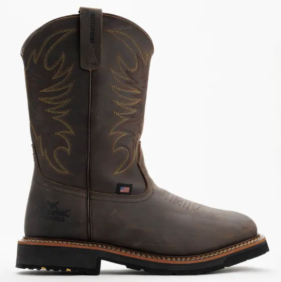 Thorogood Men's Brown Crazy Horse Waterproof 11″ Composite Toe Western Work Boot 804-4337