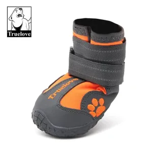 Truelove Waterproof Pet Boots for Dogs (Orange, Set of 4)