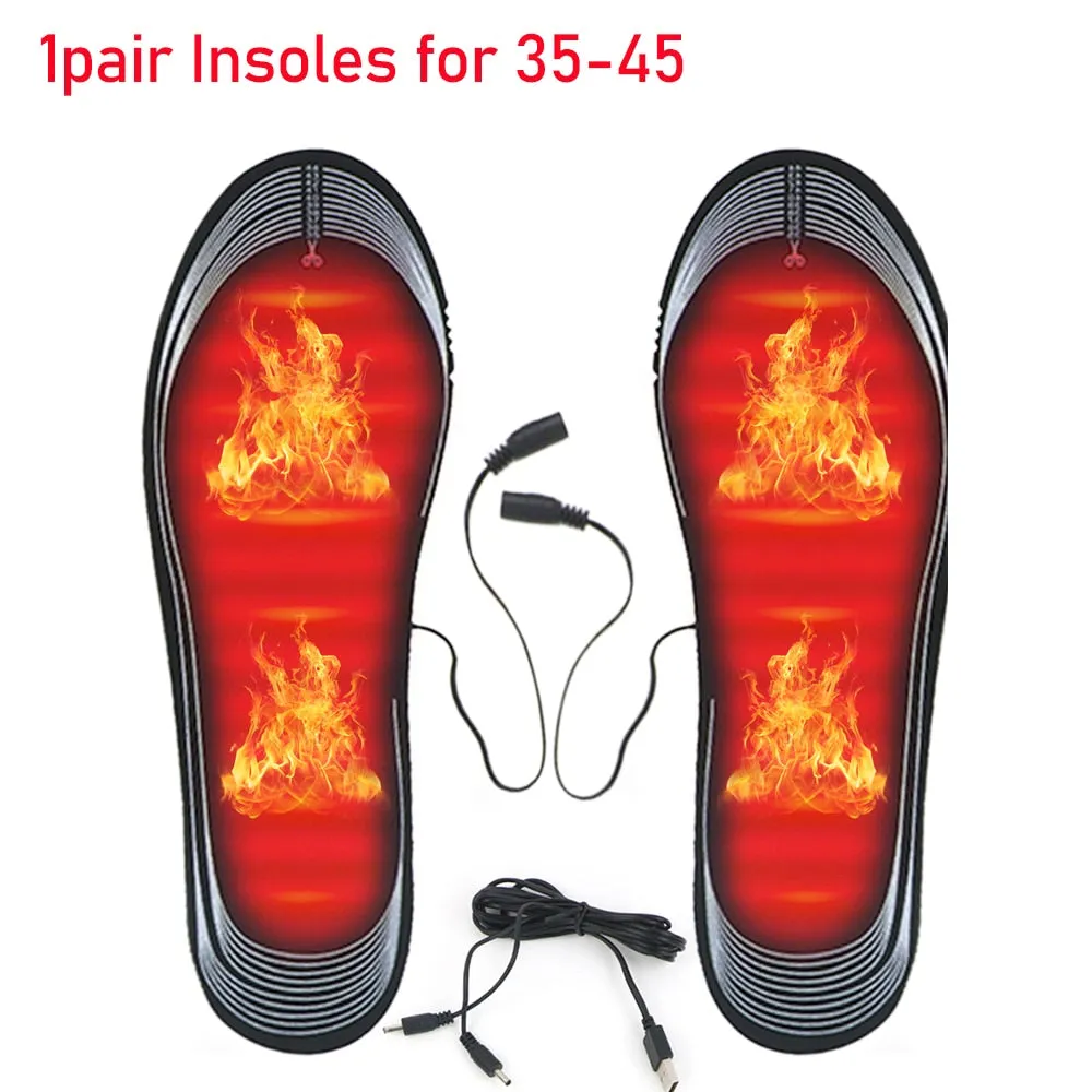 Winter Electric Heating Socks Rechargeable Adjustable Temperature Warm Socks Foot Warmer Unisex Thermal Socks Insoles Gloves