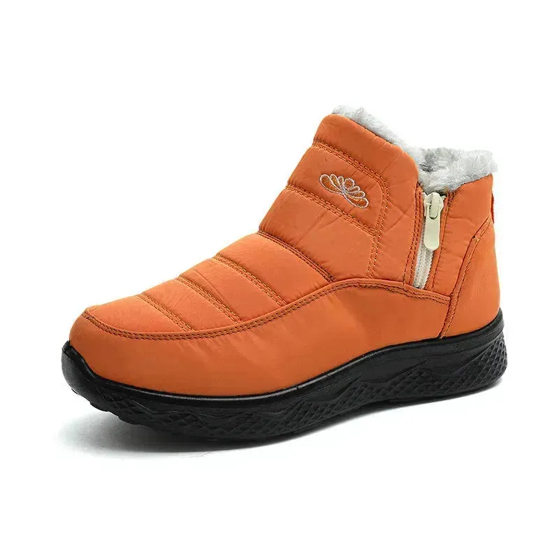 Winter Women's Cotton-padded Thick fleece lined Ankle Snow Boots