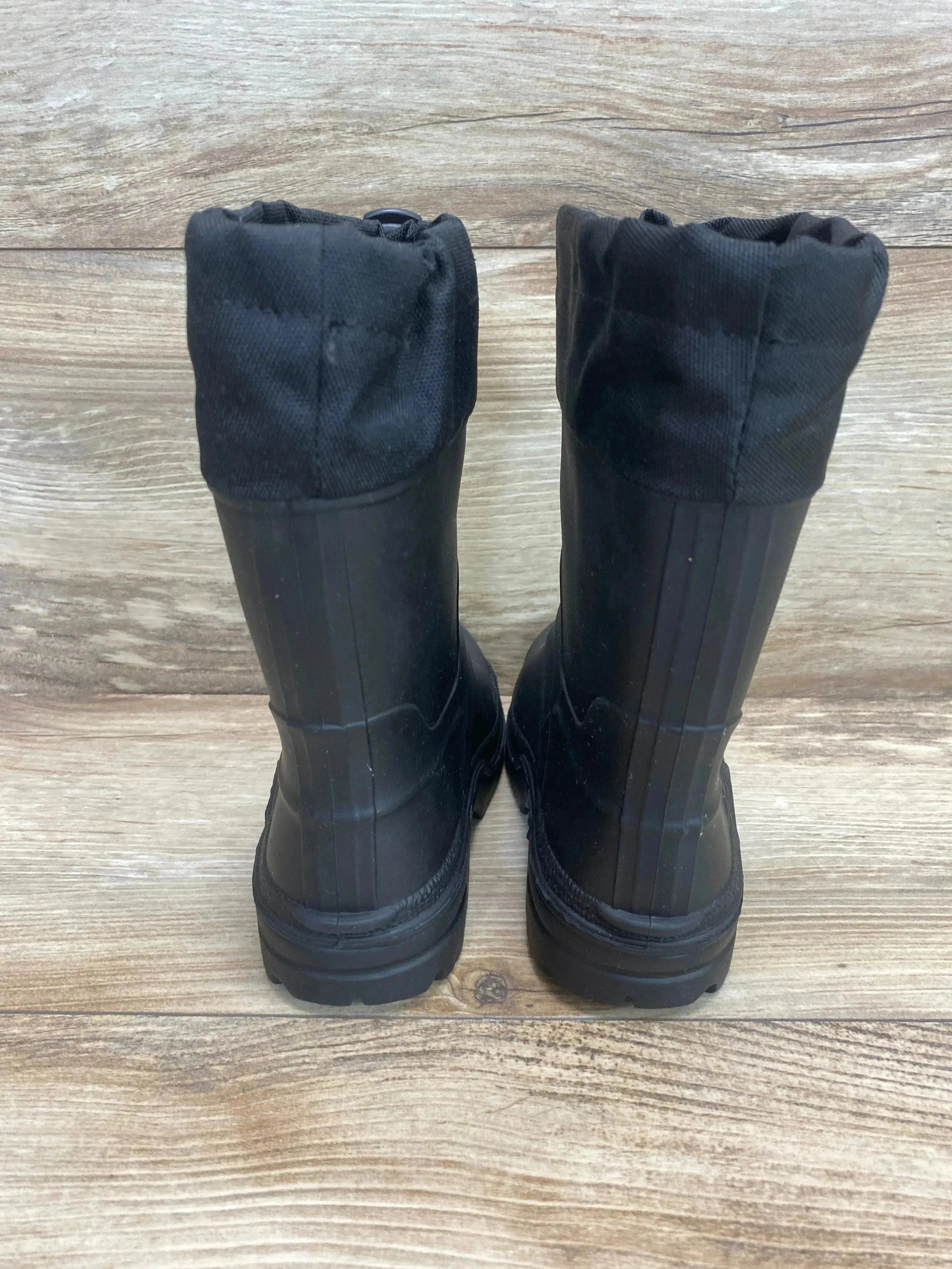 Wonder Nation Removable Liners Waterproof Snow Boots Black Sz 8c